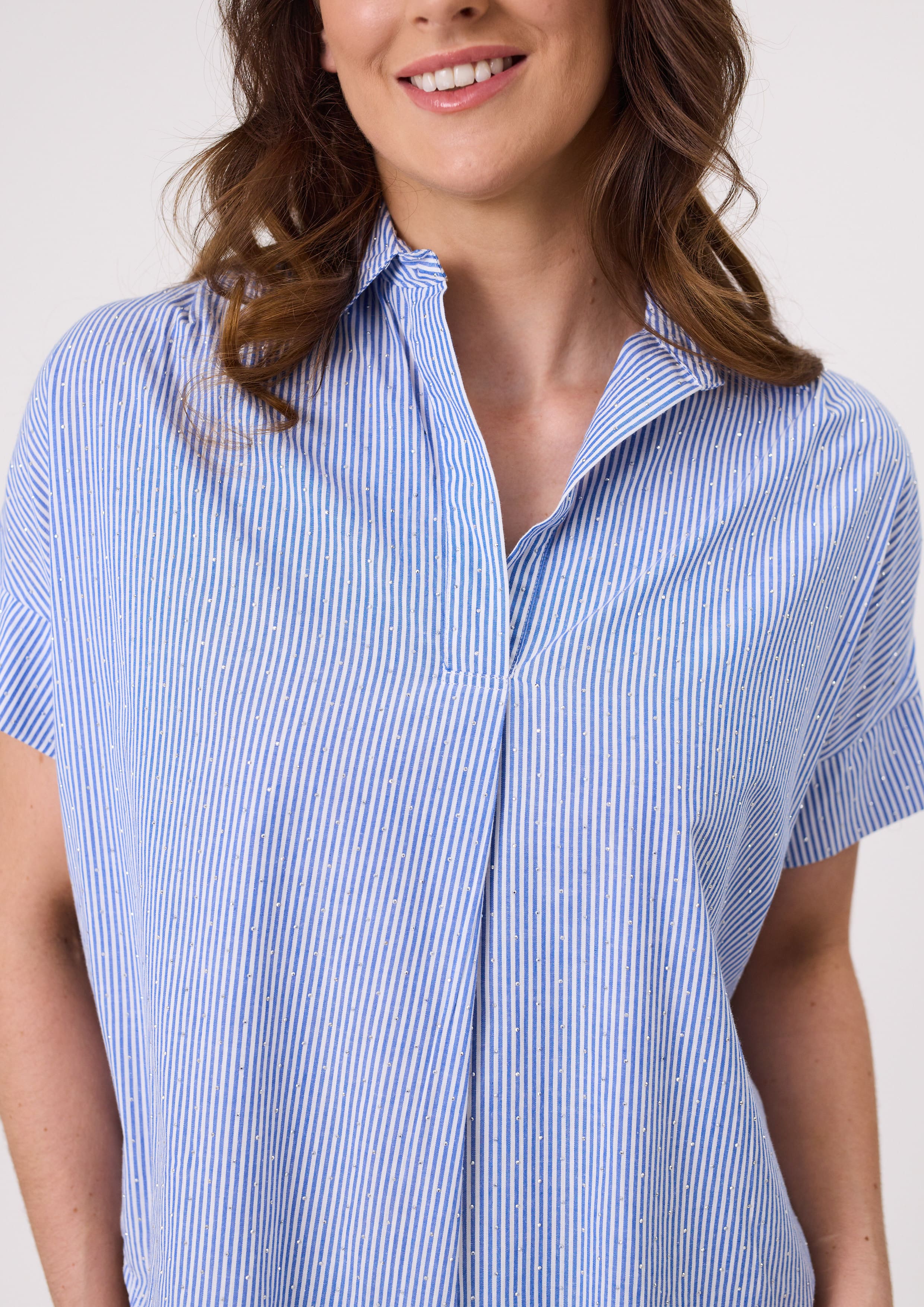 Dora Top Blue Stripe