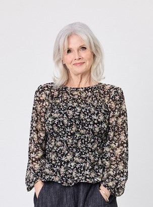 Freja Top Bouquet Print