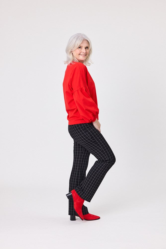 Naja Check Pant Black Grid