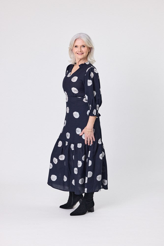 April Dress Black Dot
