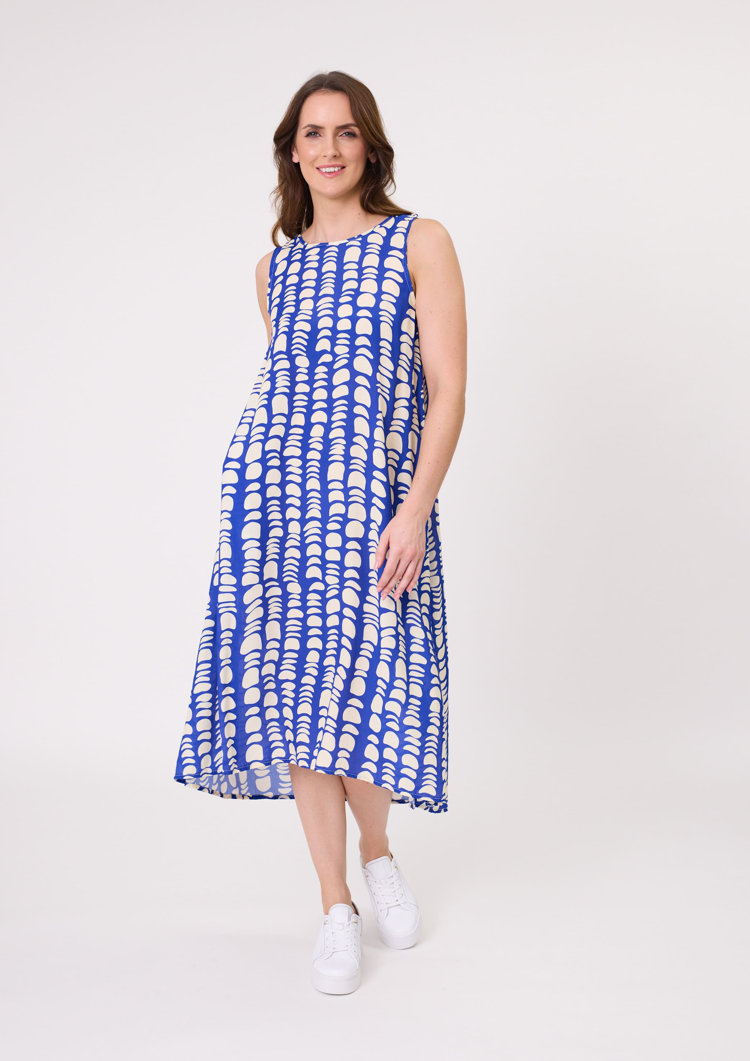 Ana Dress Cobalt Print *Available for pre-order*