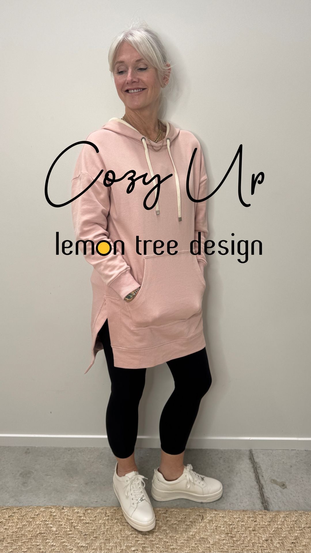 Cozy Up Long Womens Hoodie Pink
