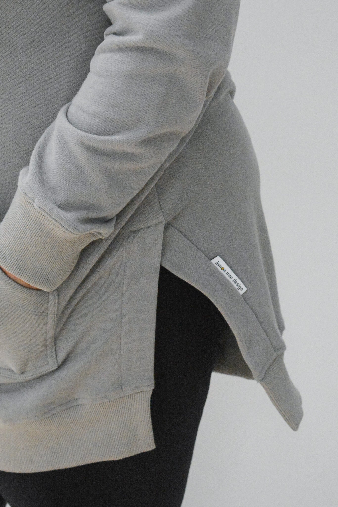 Cozy Up Long Womens Hoodie Grey