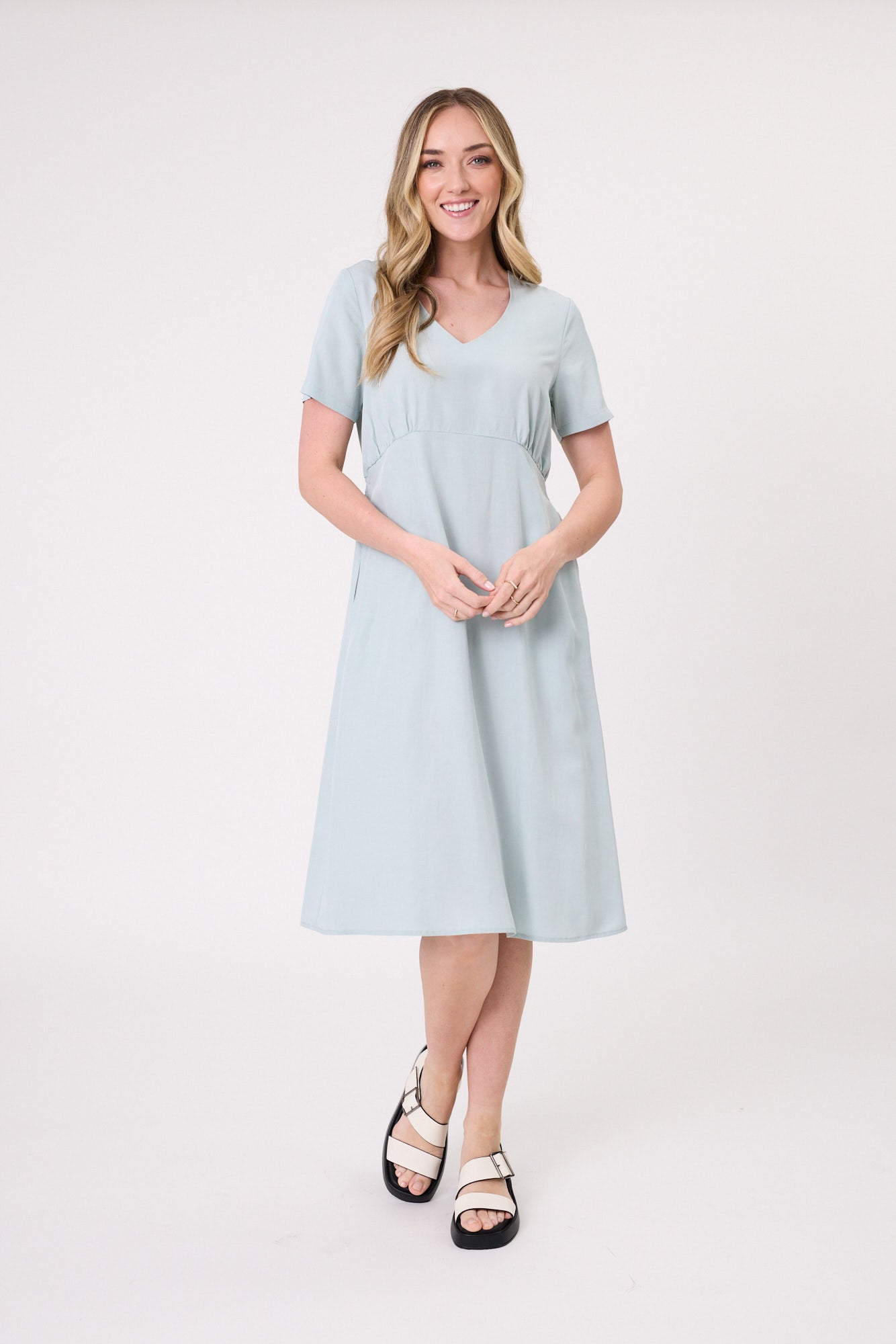 Emilia Dress Aqua