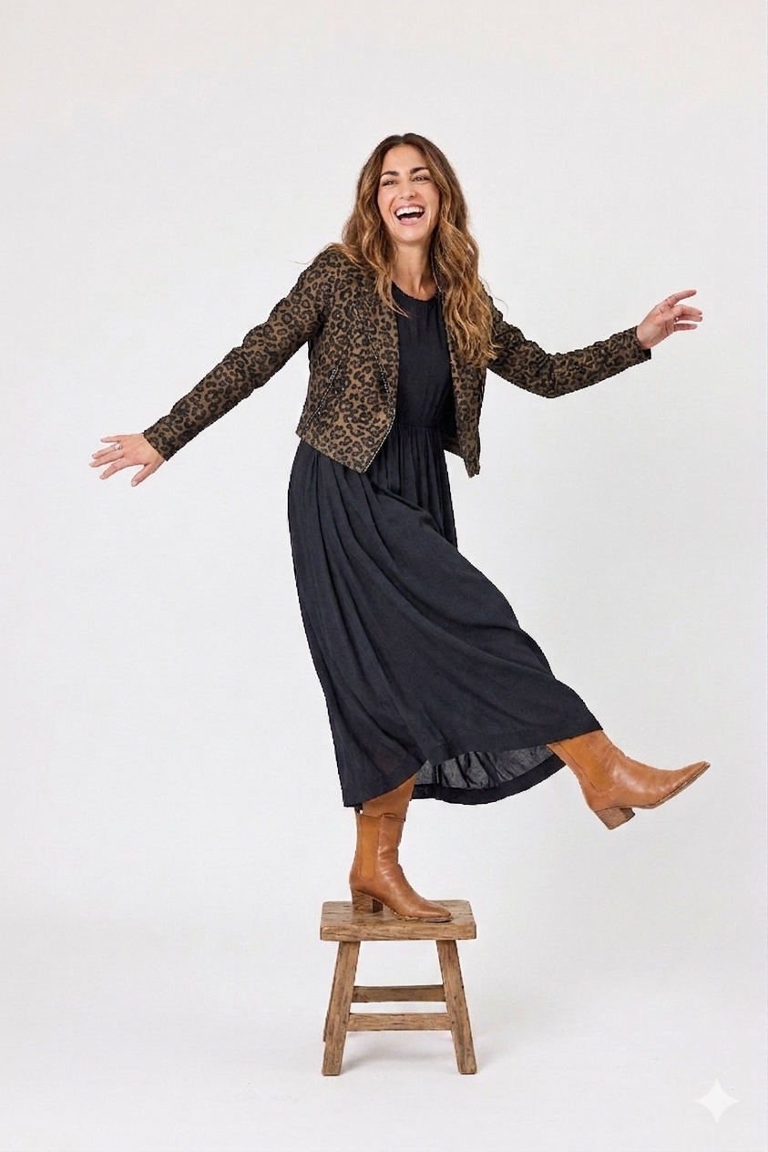 Mika Leopard Jacket Toffee Leopard