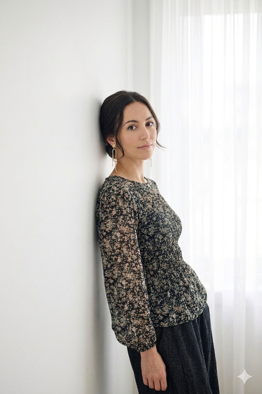 Freja Top Bouquet Print