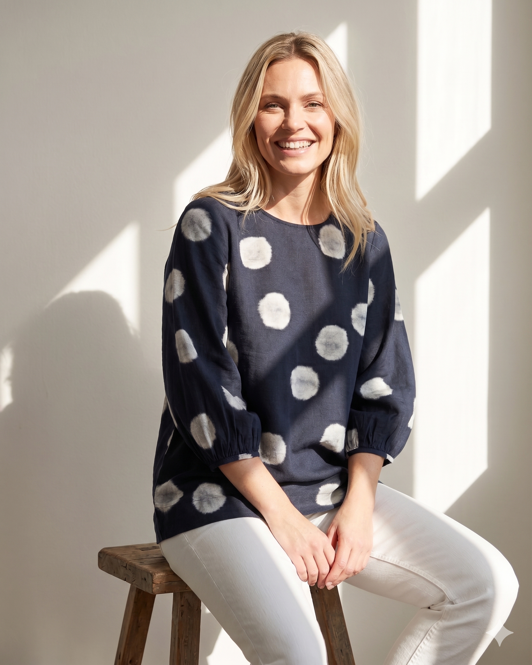 Annette Top Black Dot