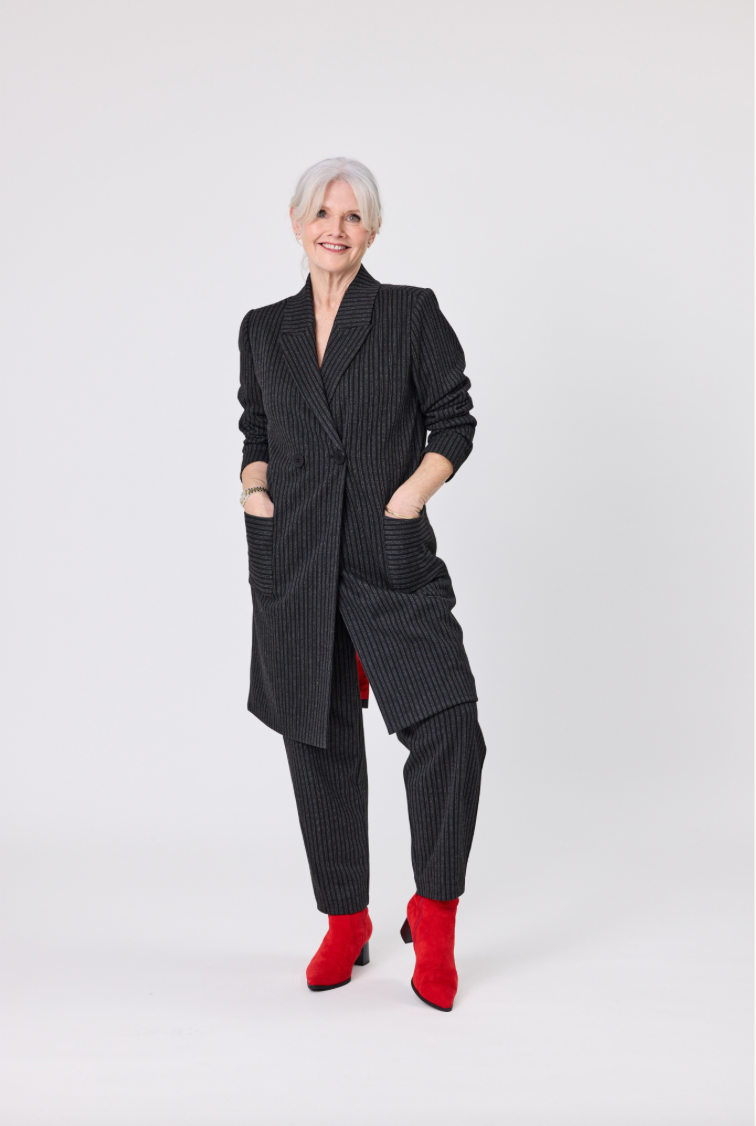 Hedda Coat Pinstripe