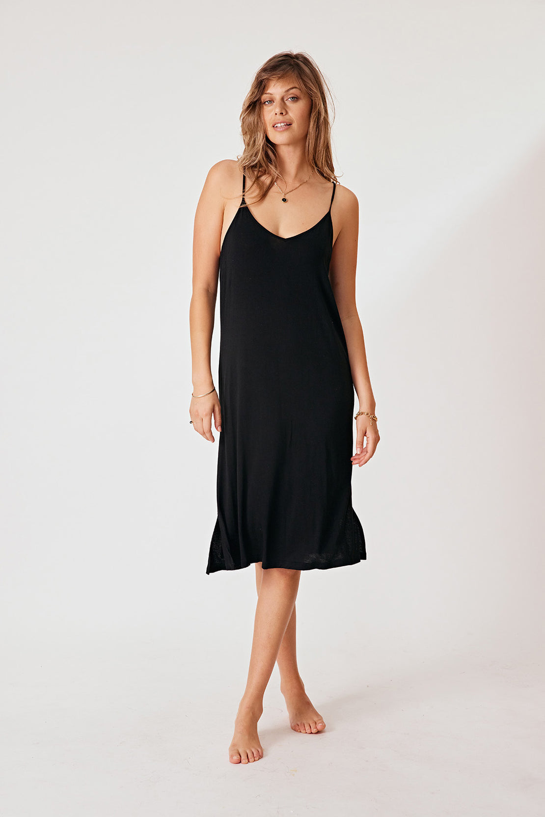 Black slip outlet dress nz