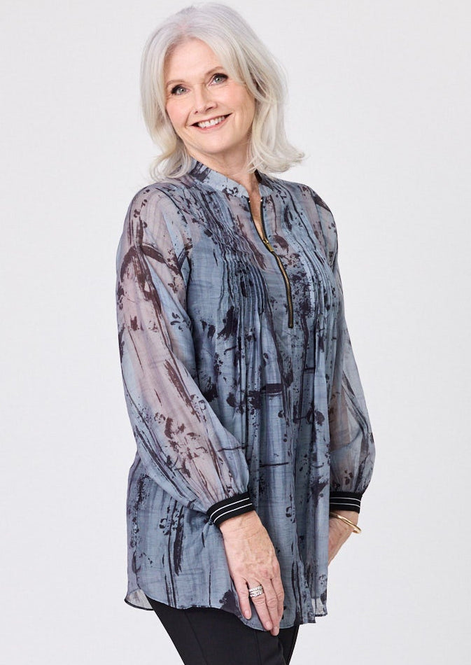 Liza Top & Singlet Blue Shades