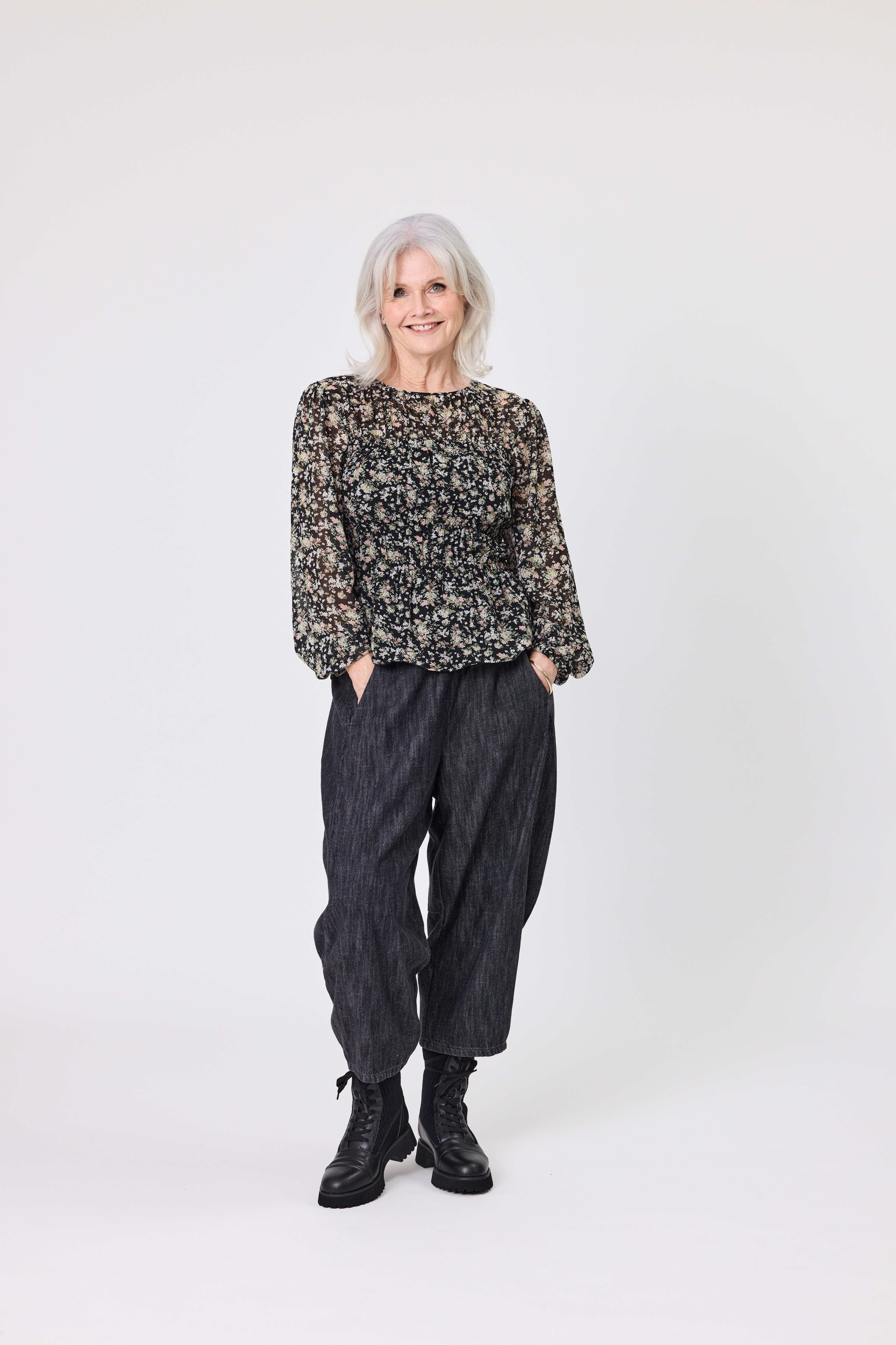 Sonja Pant Black Denim