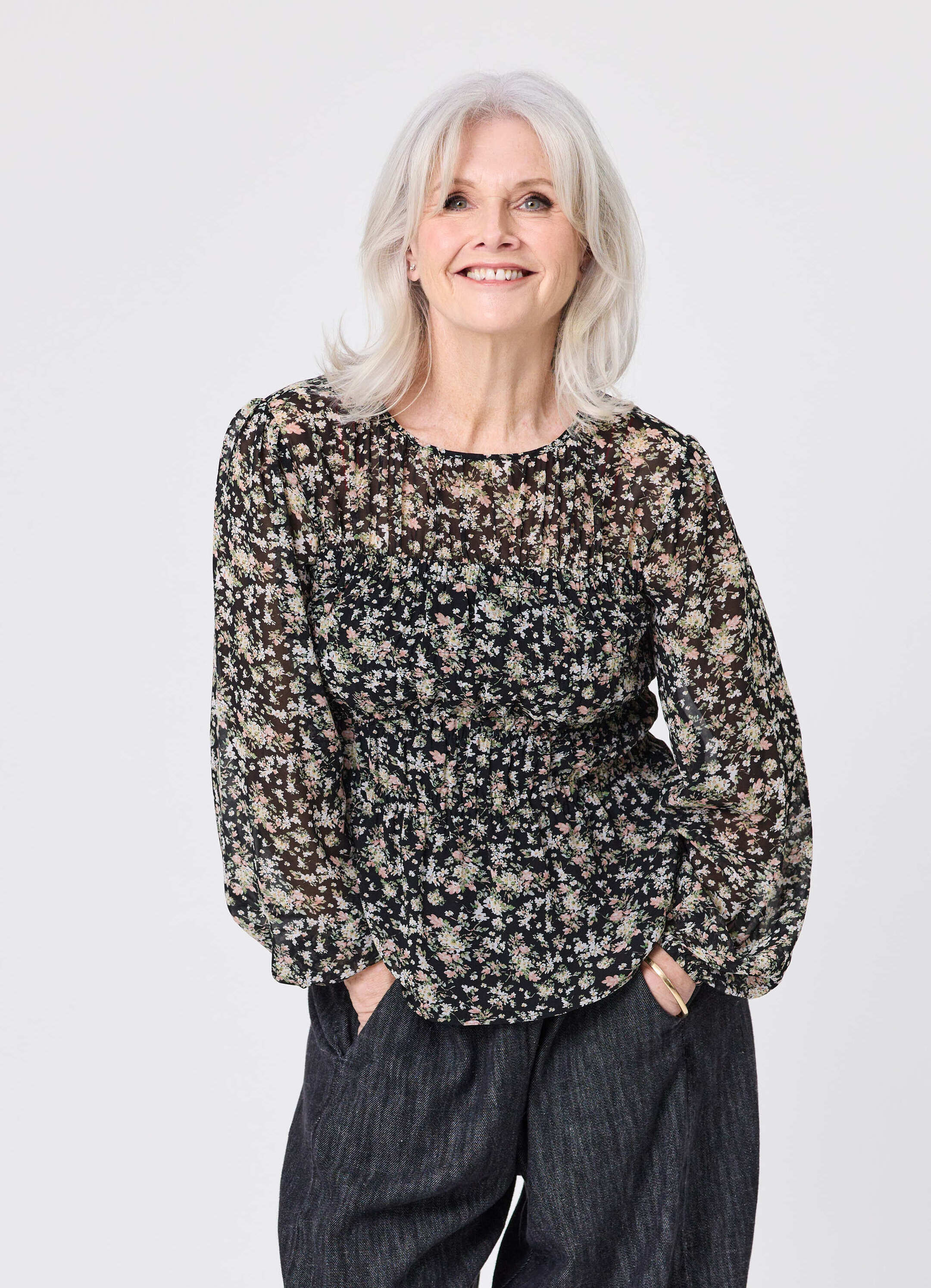 Freja Top Bouquet Print