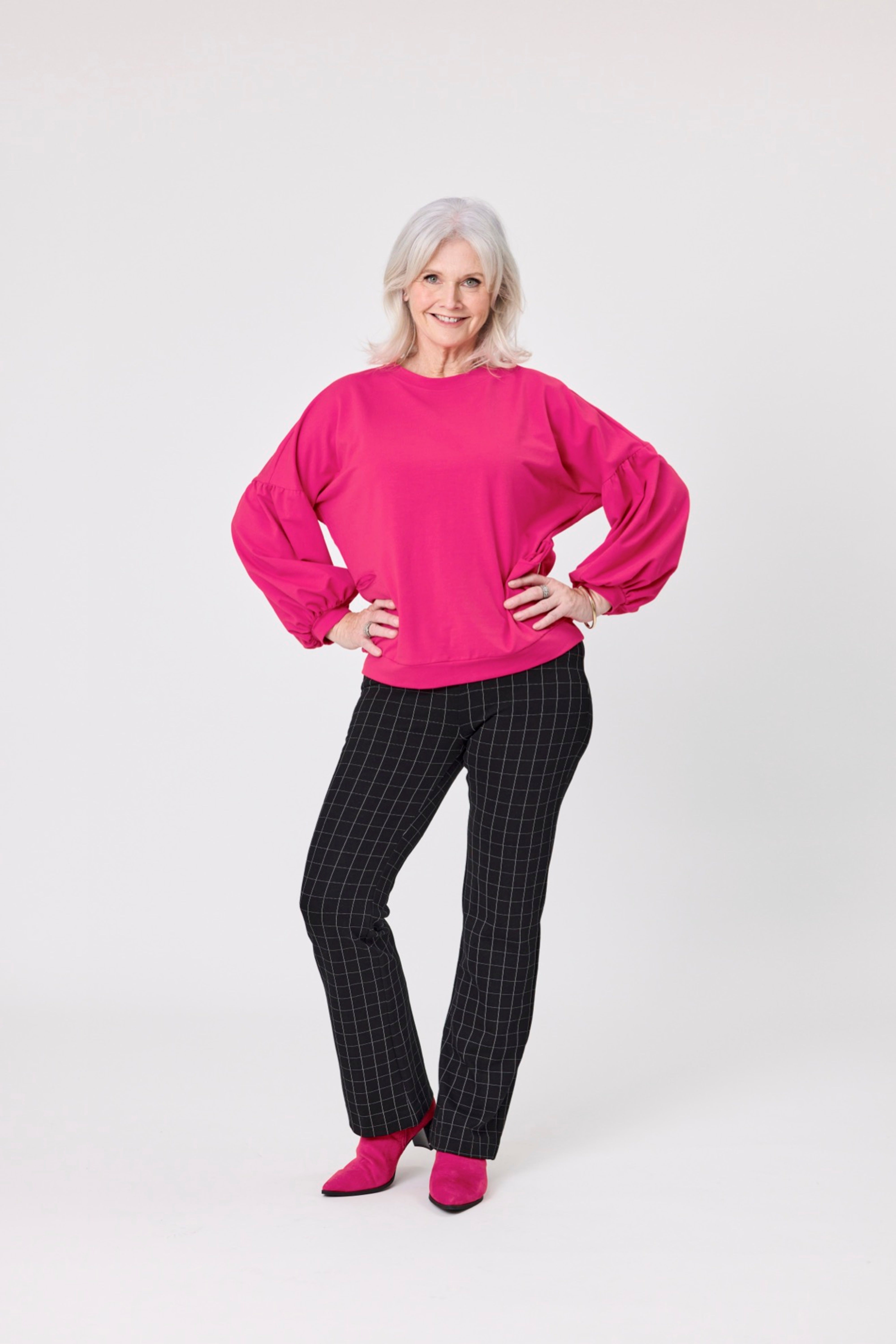 Naja Check Pant Black Grid