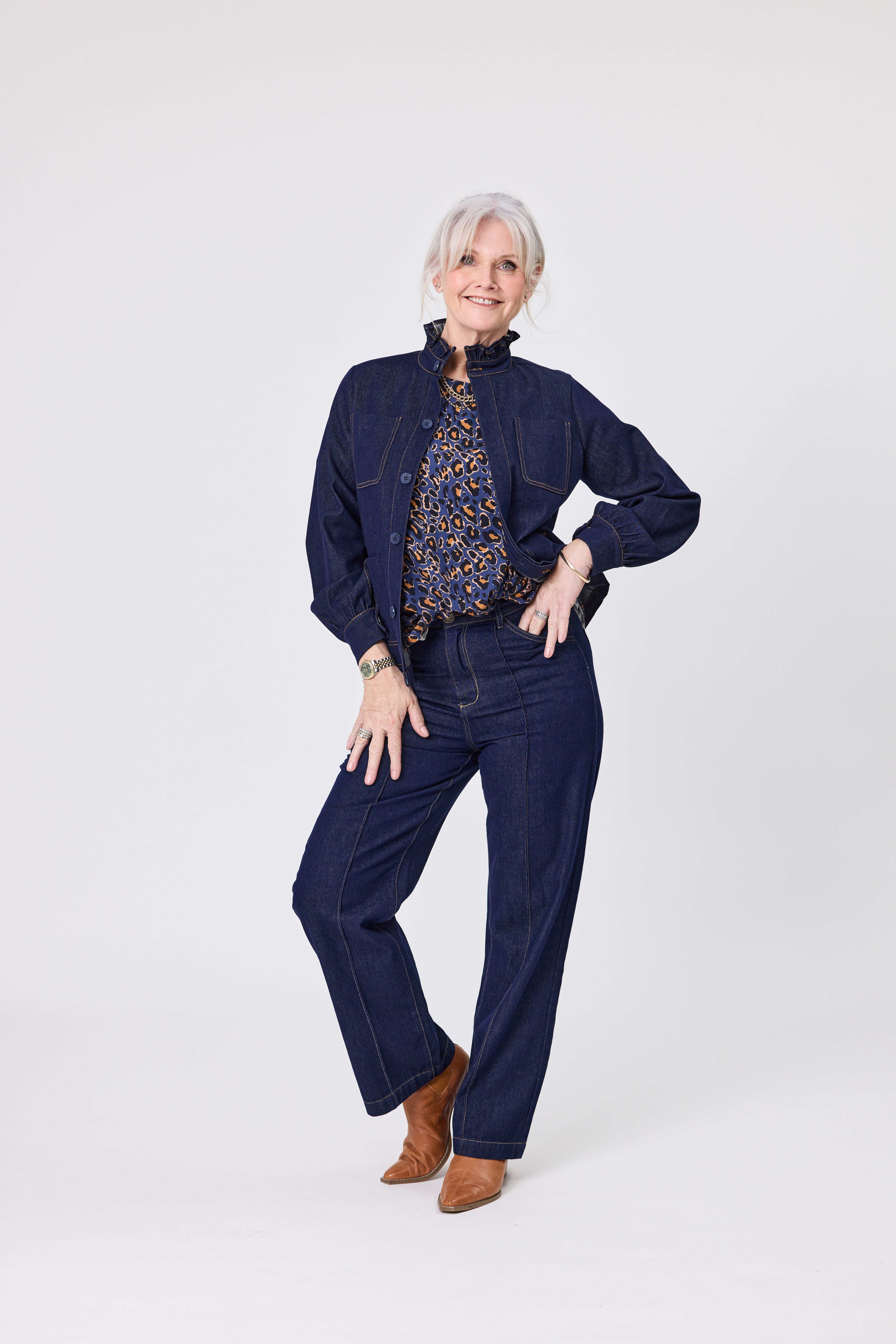 Liv Denim Jacket Dark Blue