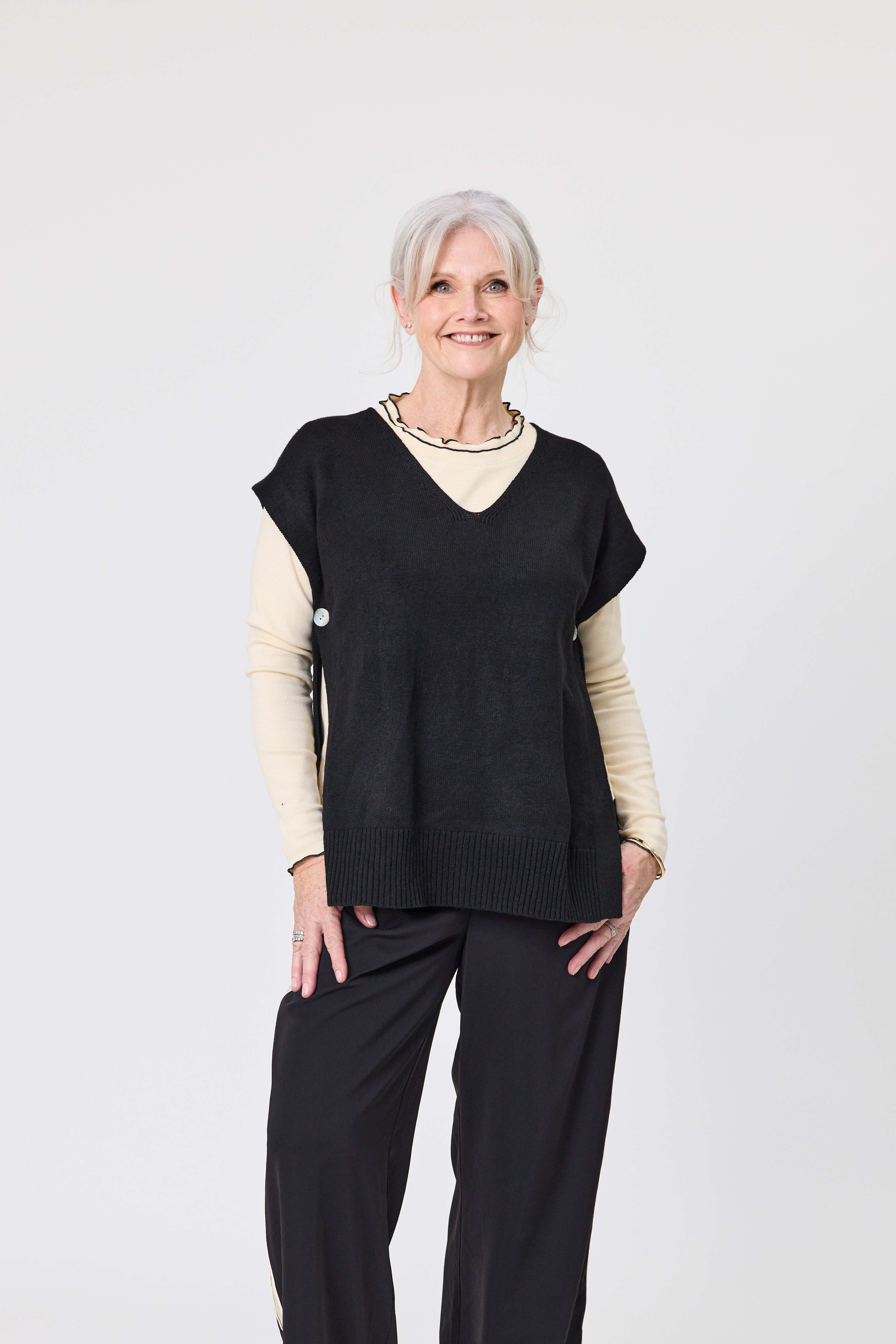 Vilma Wool Knit Black