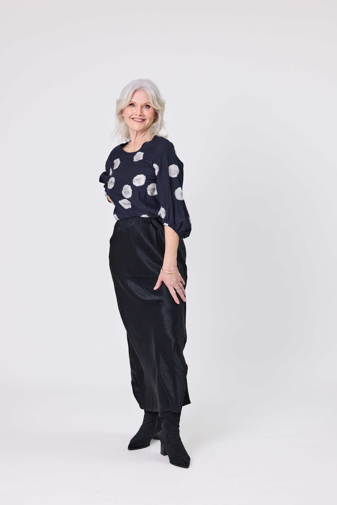 Annette Top Black Dot