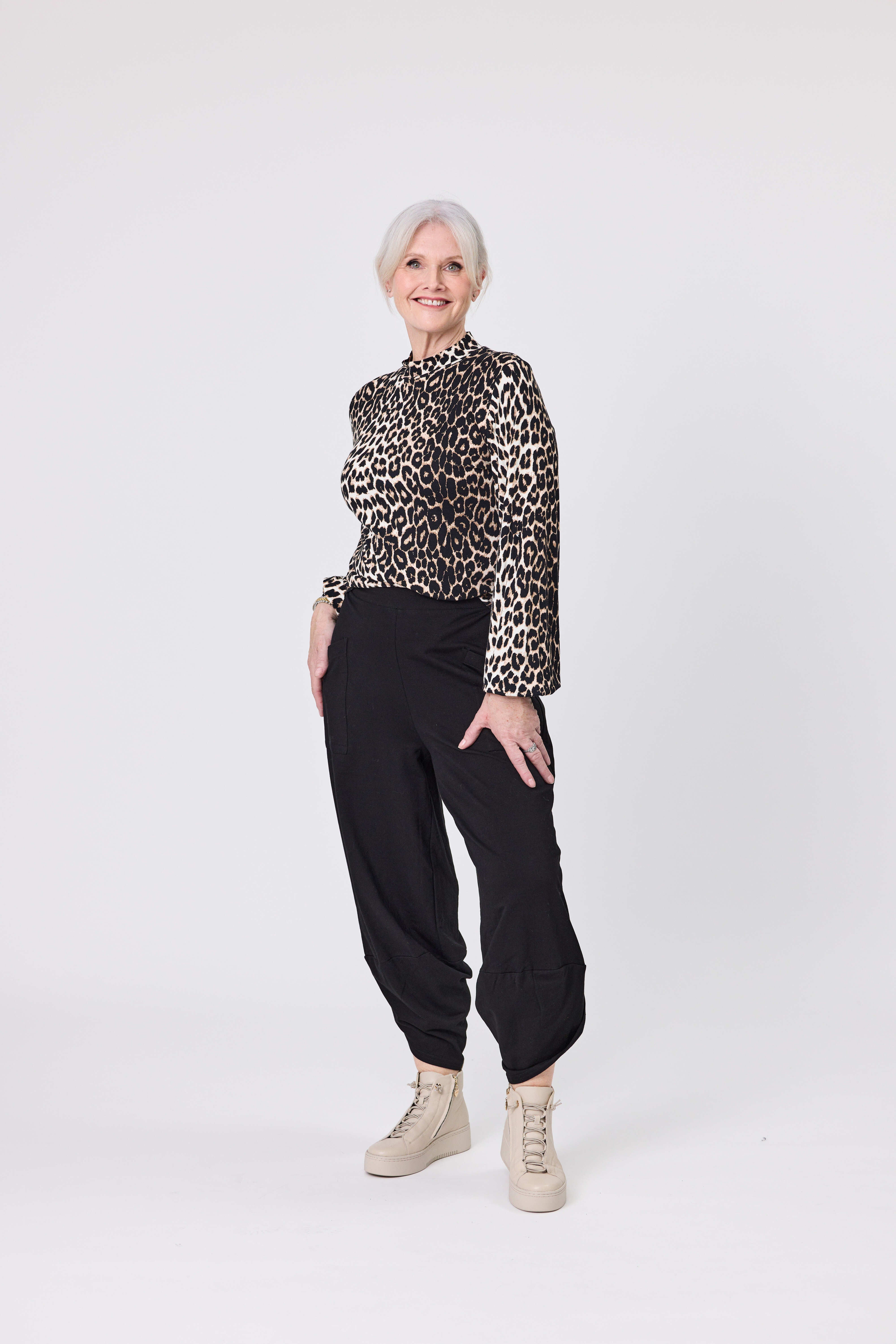 Evie Top Leopard Print