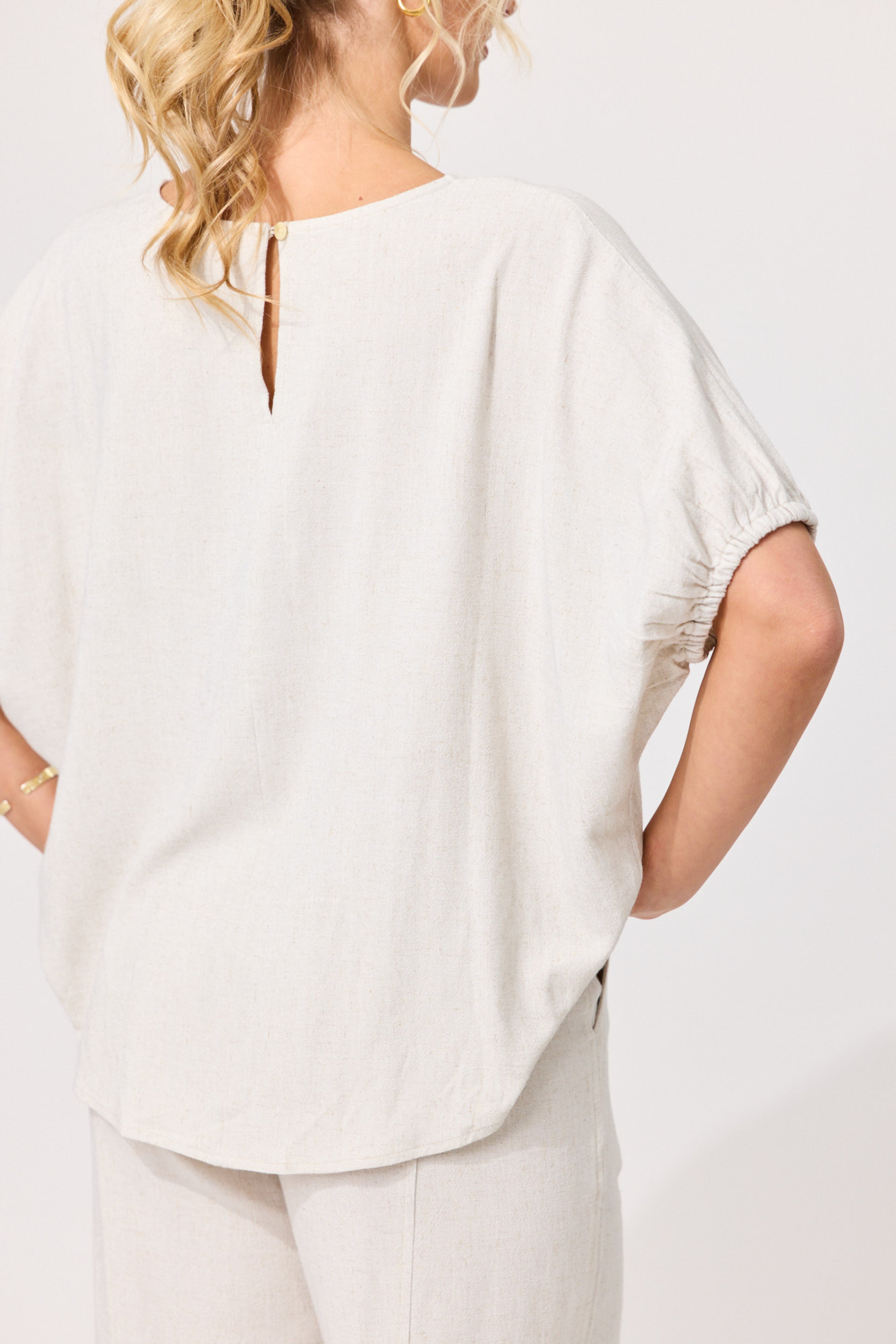 Costa Linen Top