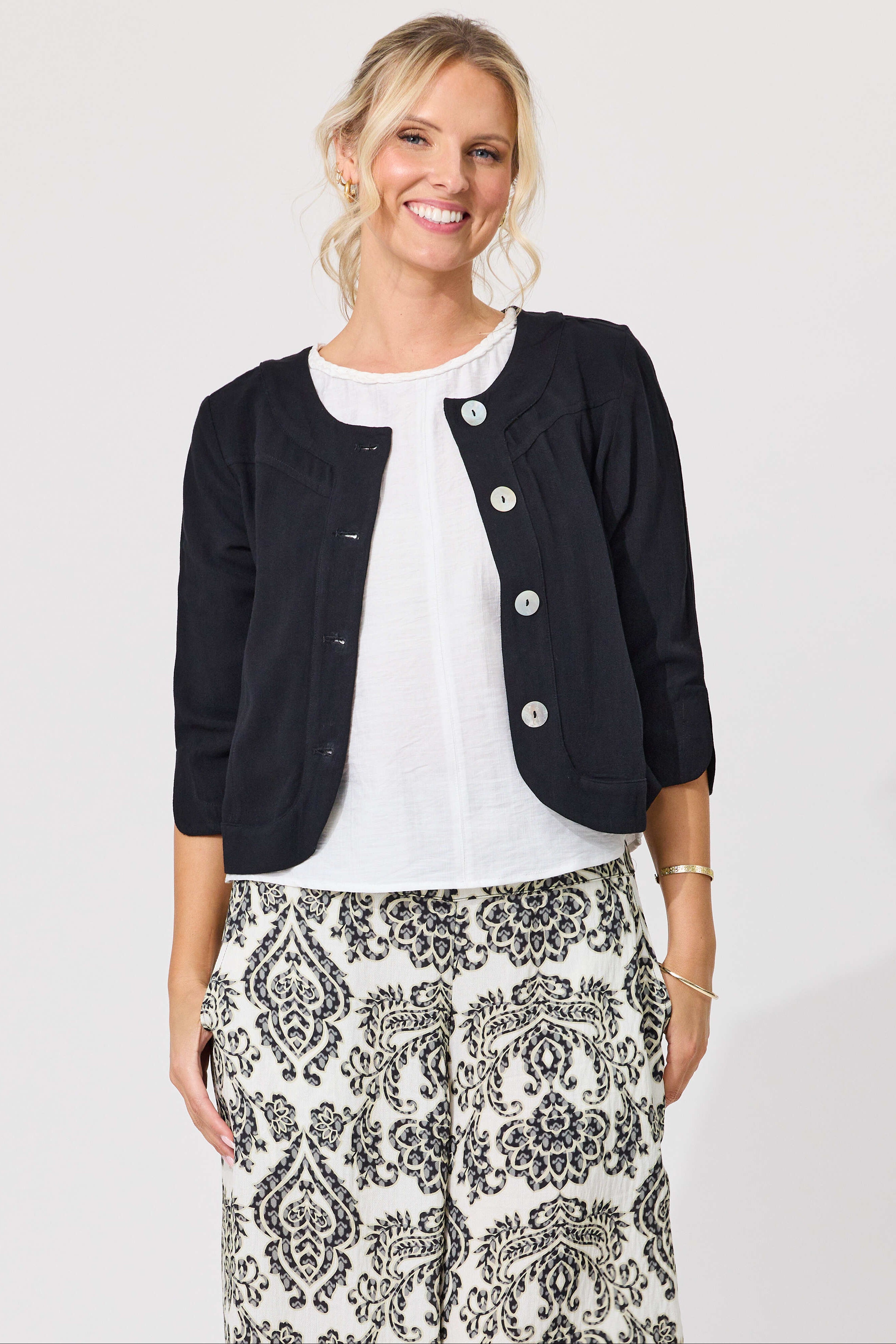 Amalfi Linen Jacket
