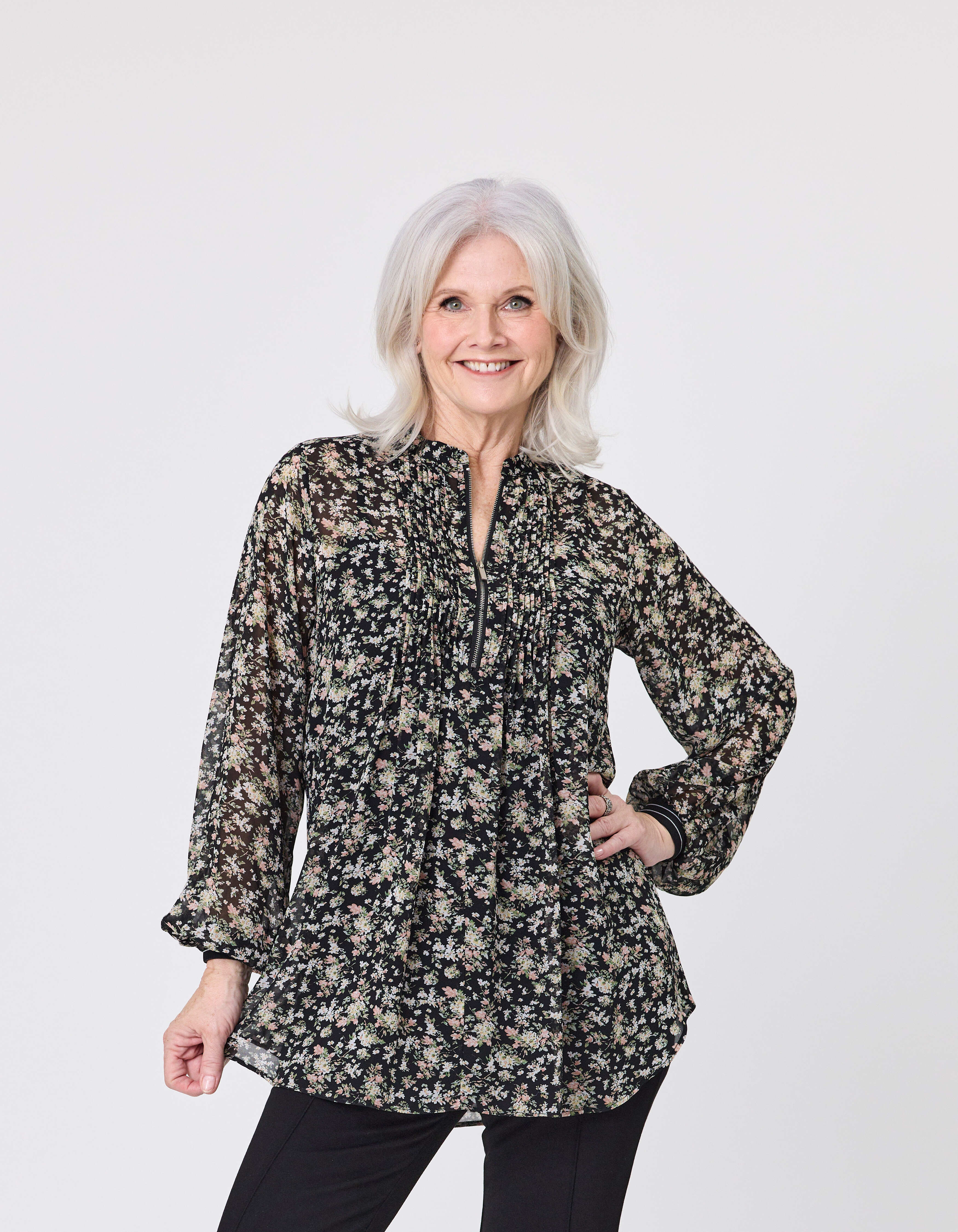 Liz Top & Singlet Bouquet Print