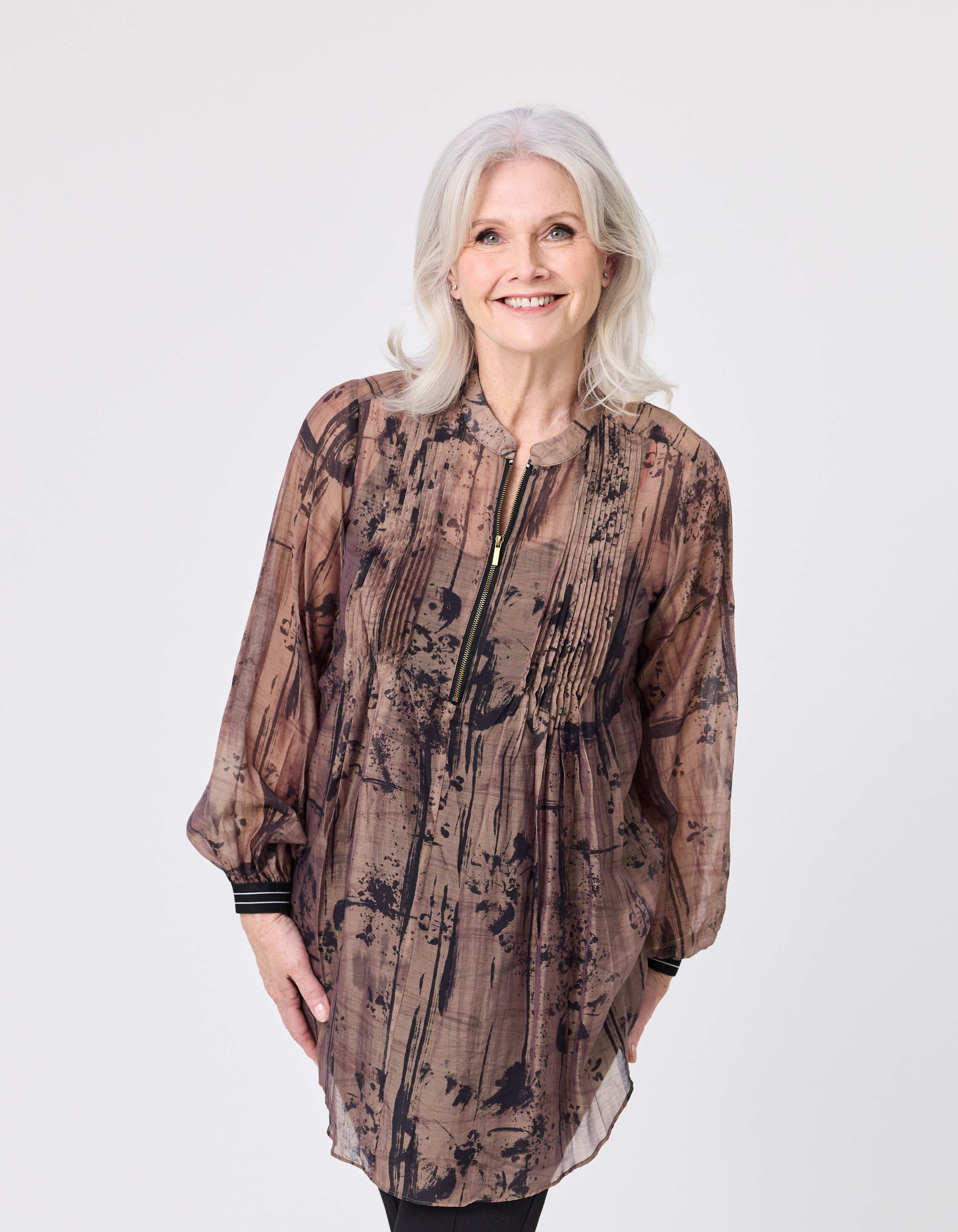 Liza Top & Singlet Brown Shades