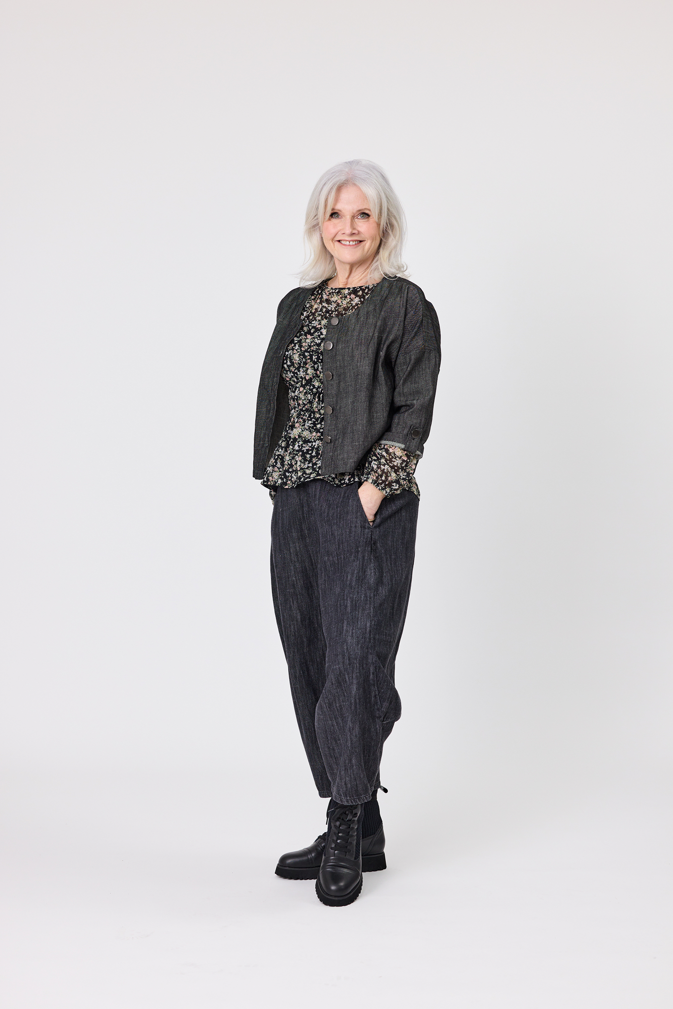 Nina Jacket Black Denim