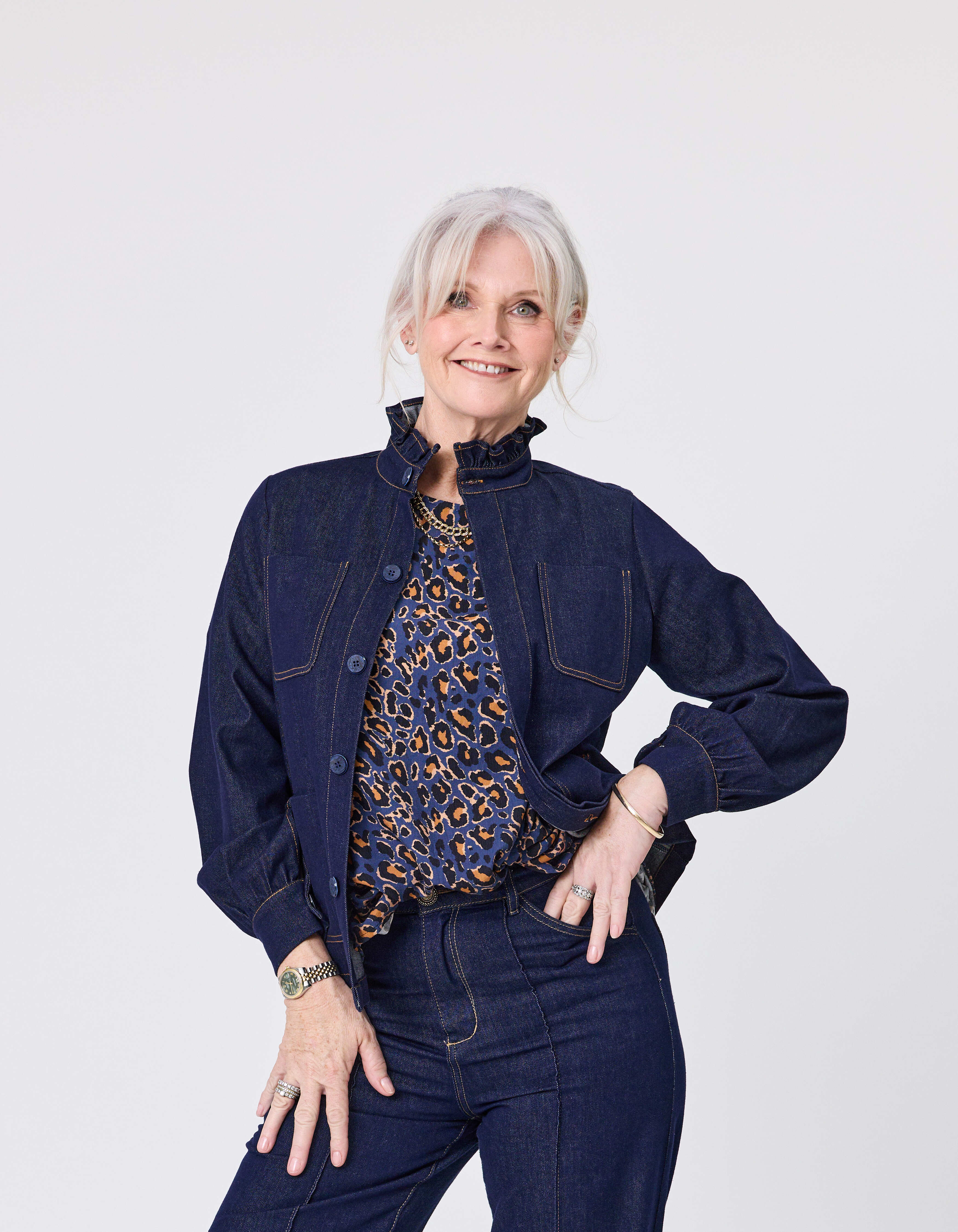 Liv Denim Jacket Dark Blue