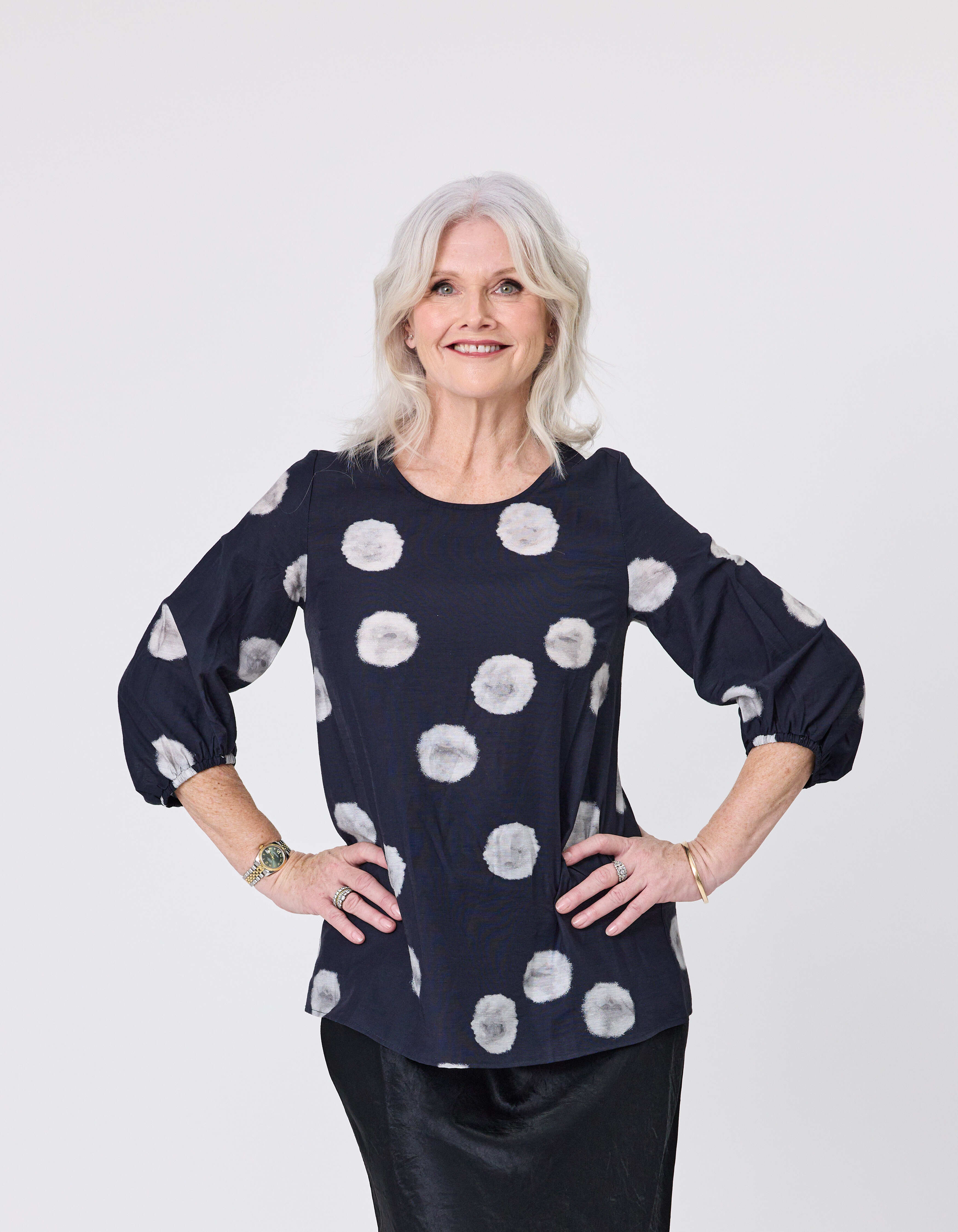Annette Top Black Dot