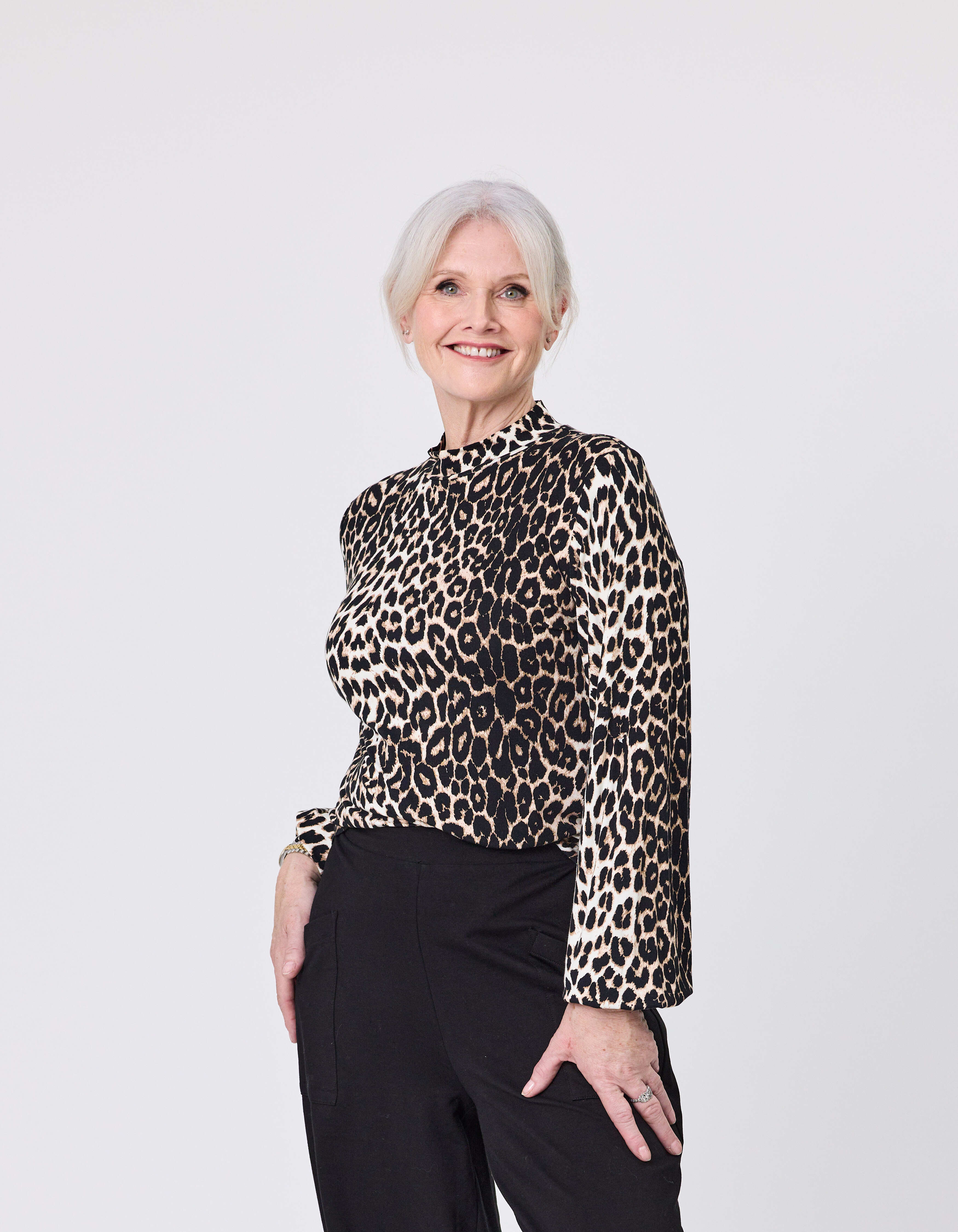 Evie Top Leopard Print