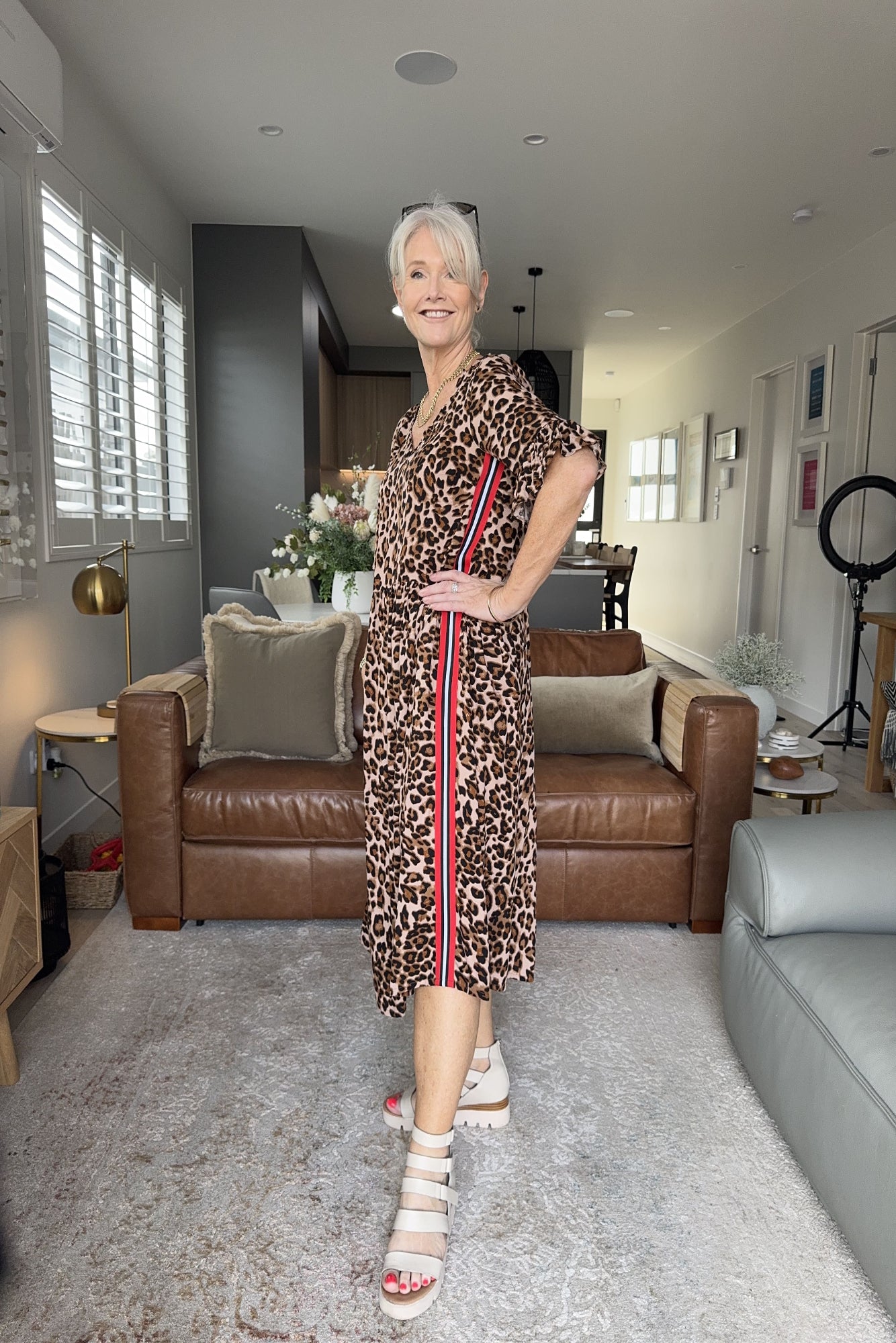 Leona Dress Leopard Print