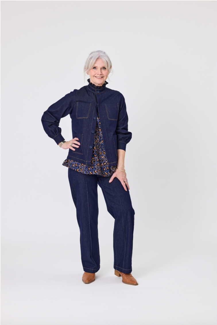 Liv Denim Jacket Dark Blue