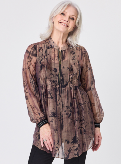 Liza Top & Singlet Brown Shades