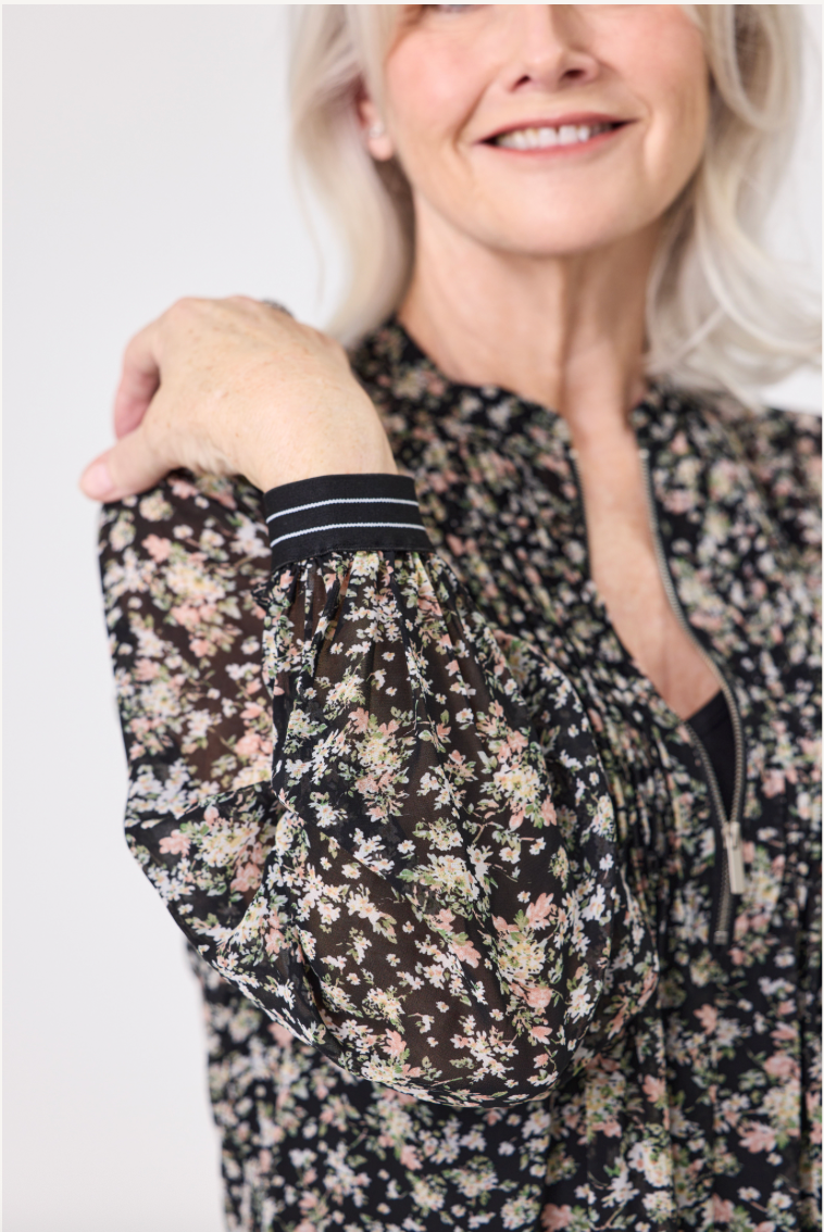 Liz Top & Singlet Bouquet Print