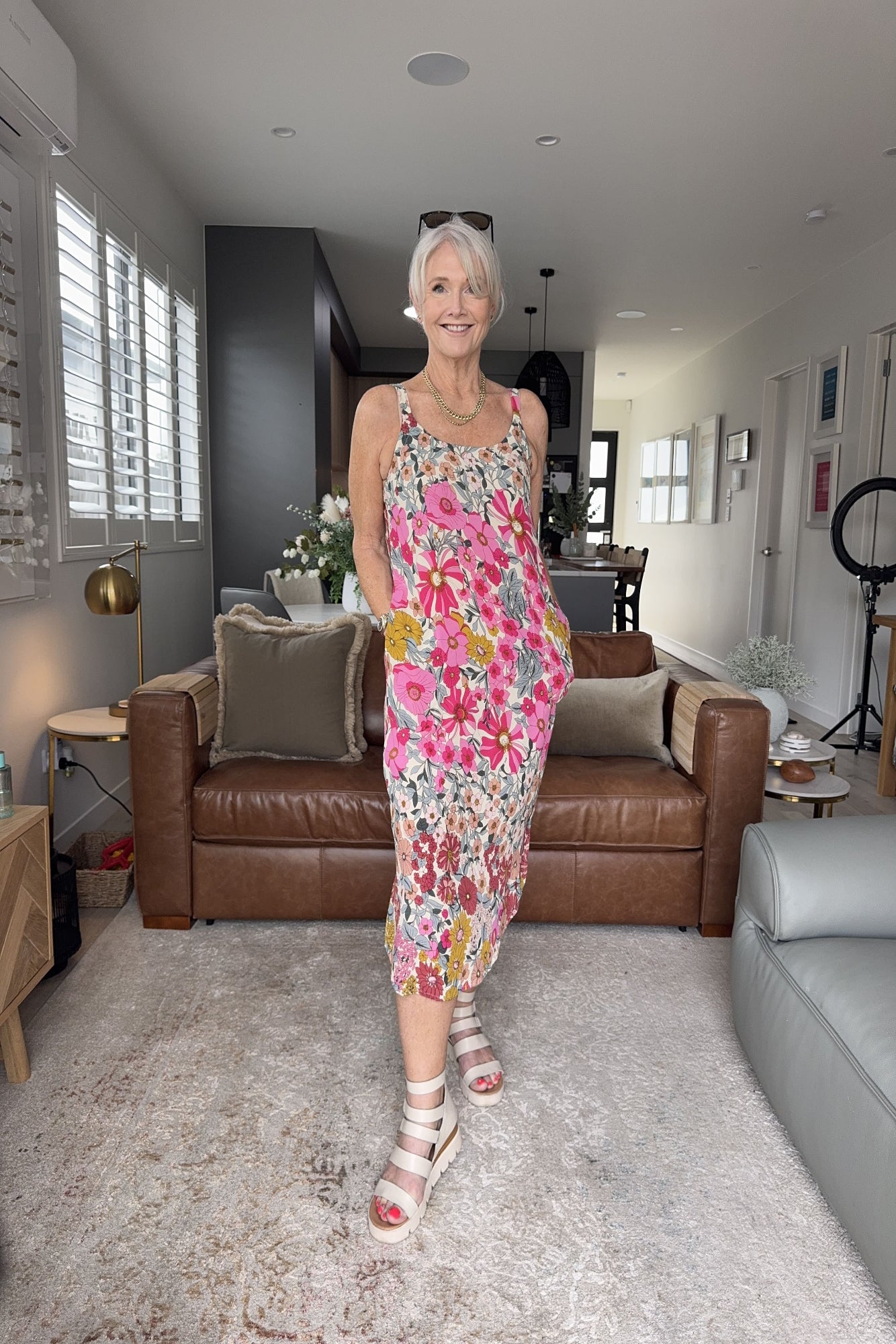 Maddie Dress Garden Print