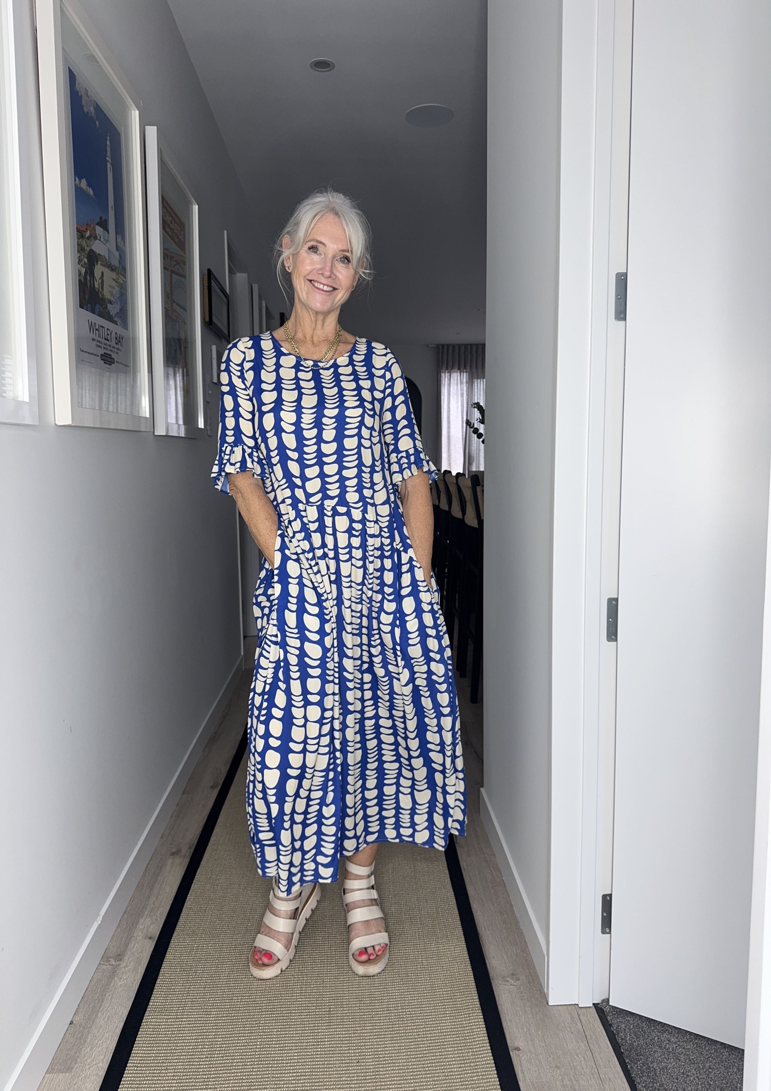 Madonna Dress Cobalt Print *Available for pre-order*