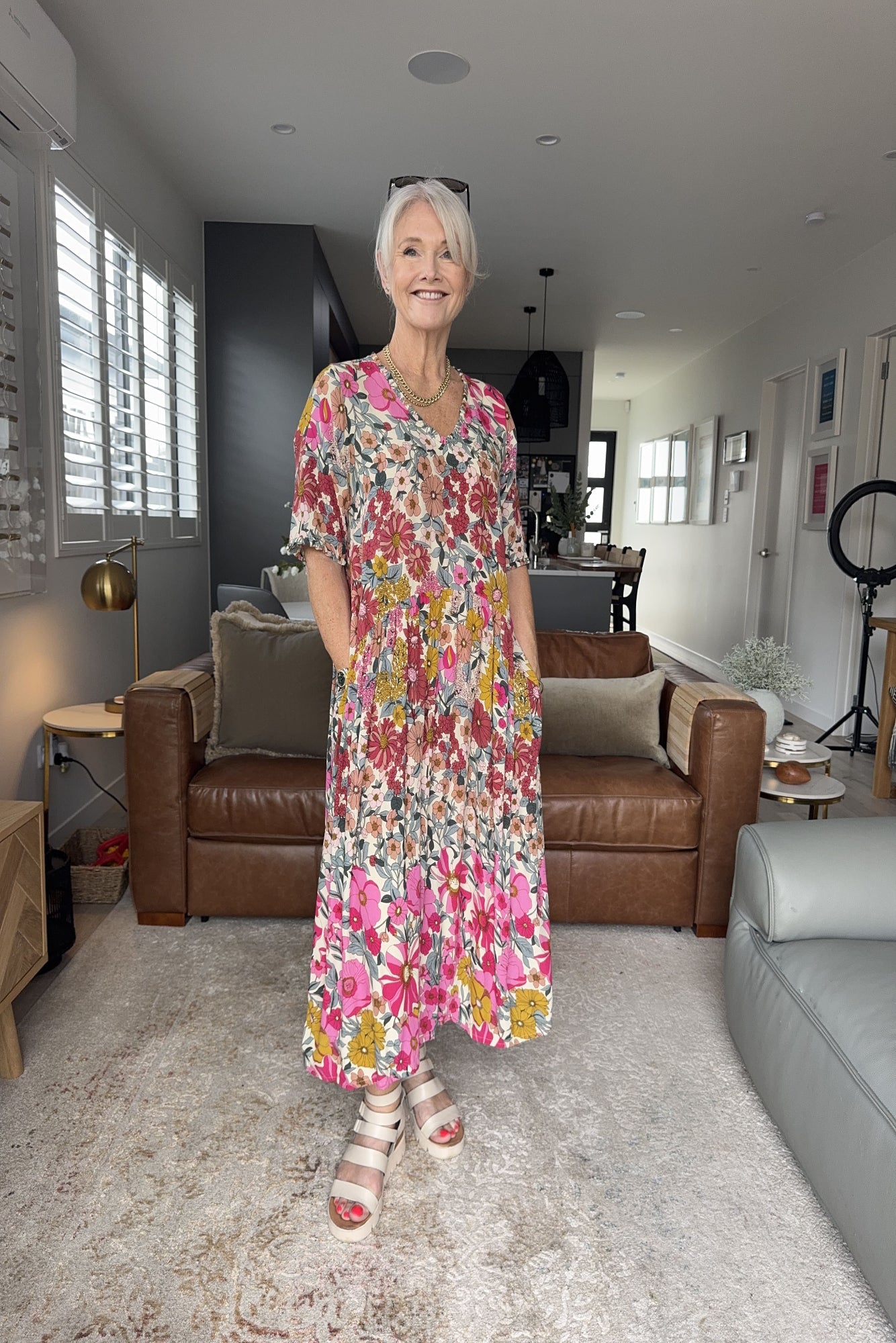 Marissa Dress Garden Print