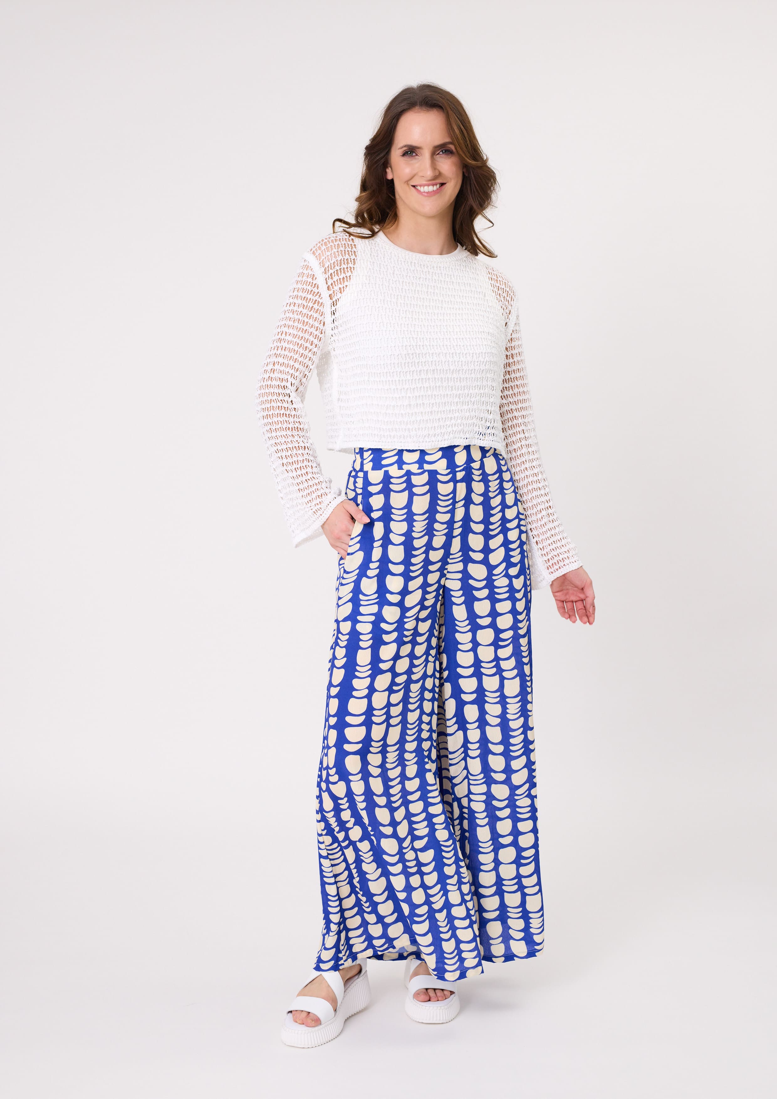 Massima Pant Cobalt Print *Available for pre-order*