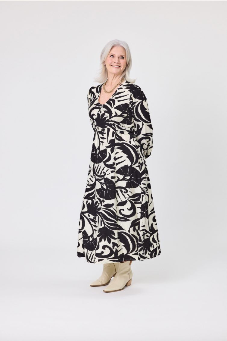 Sabrina Dress Black Print