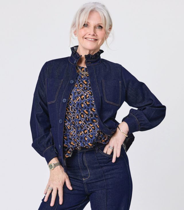 Liv Denim Jacket Dark Blue