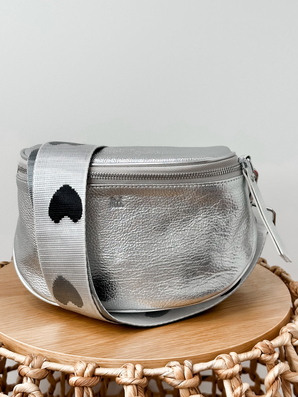 Dani Leather Crossover Bag - Space