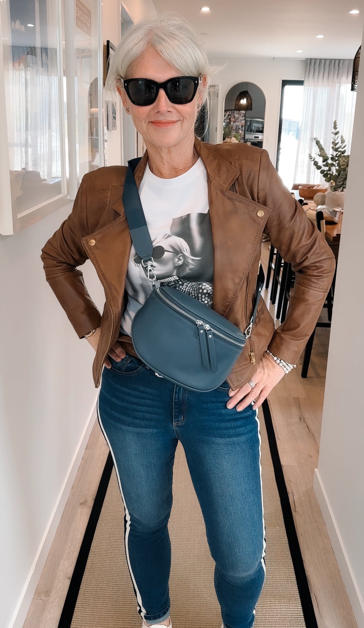 Blaire Leather Jacket Tan