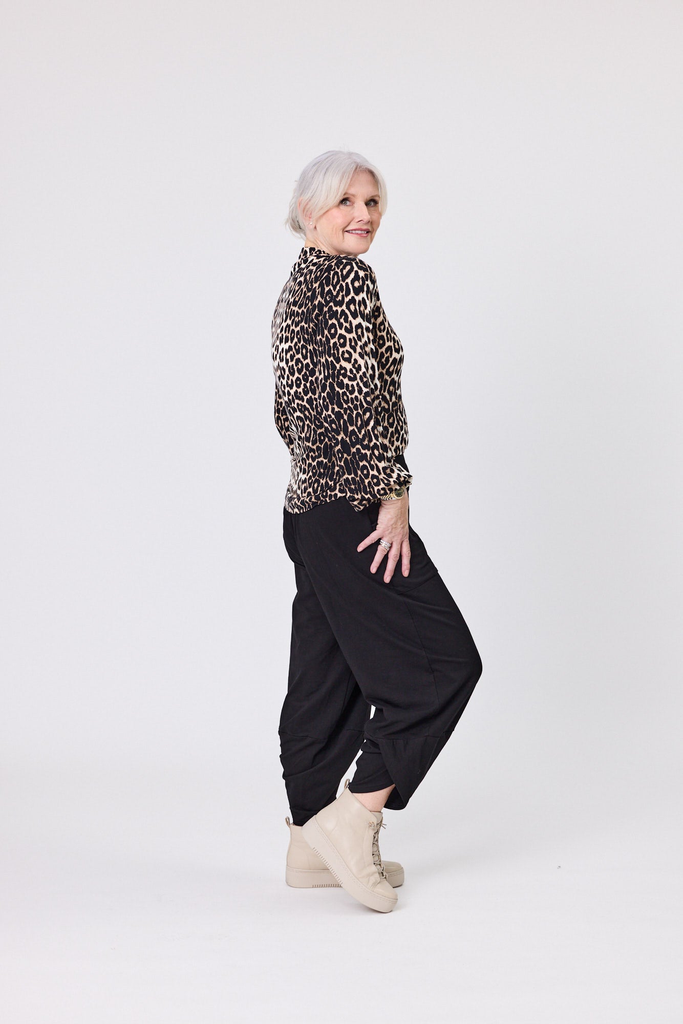 Evie Top Leopard Print
