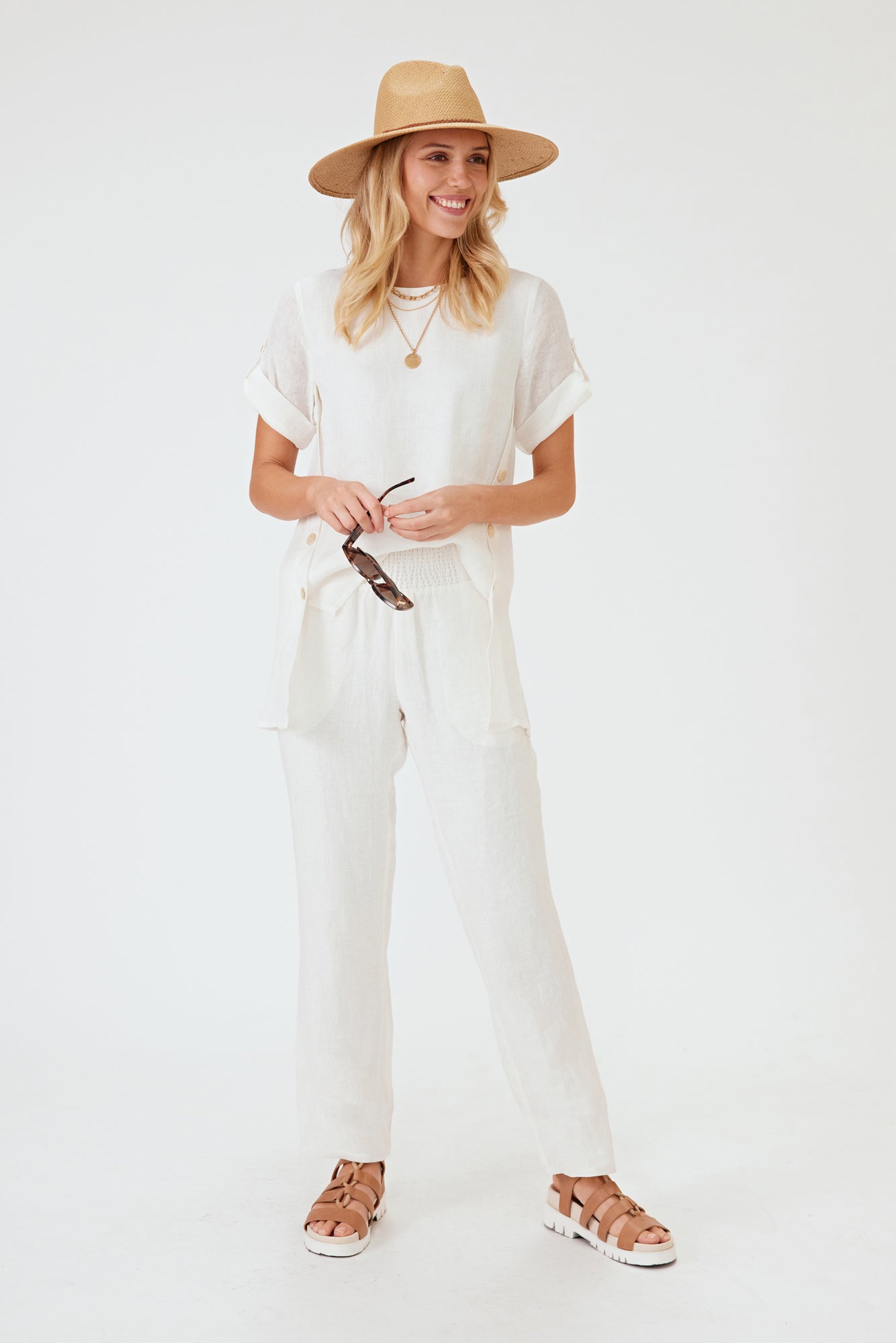 Kennedy Long Pant Cream